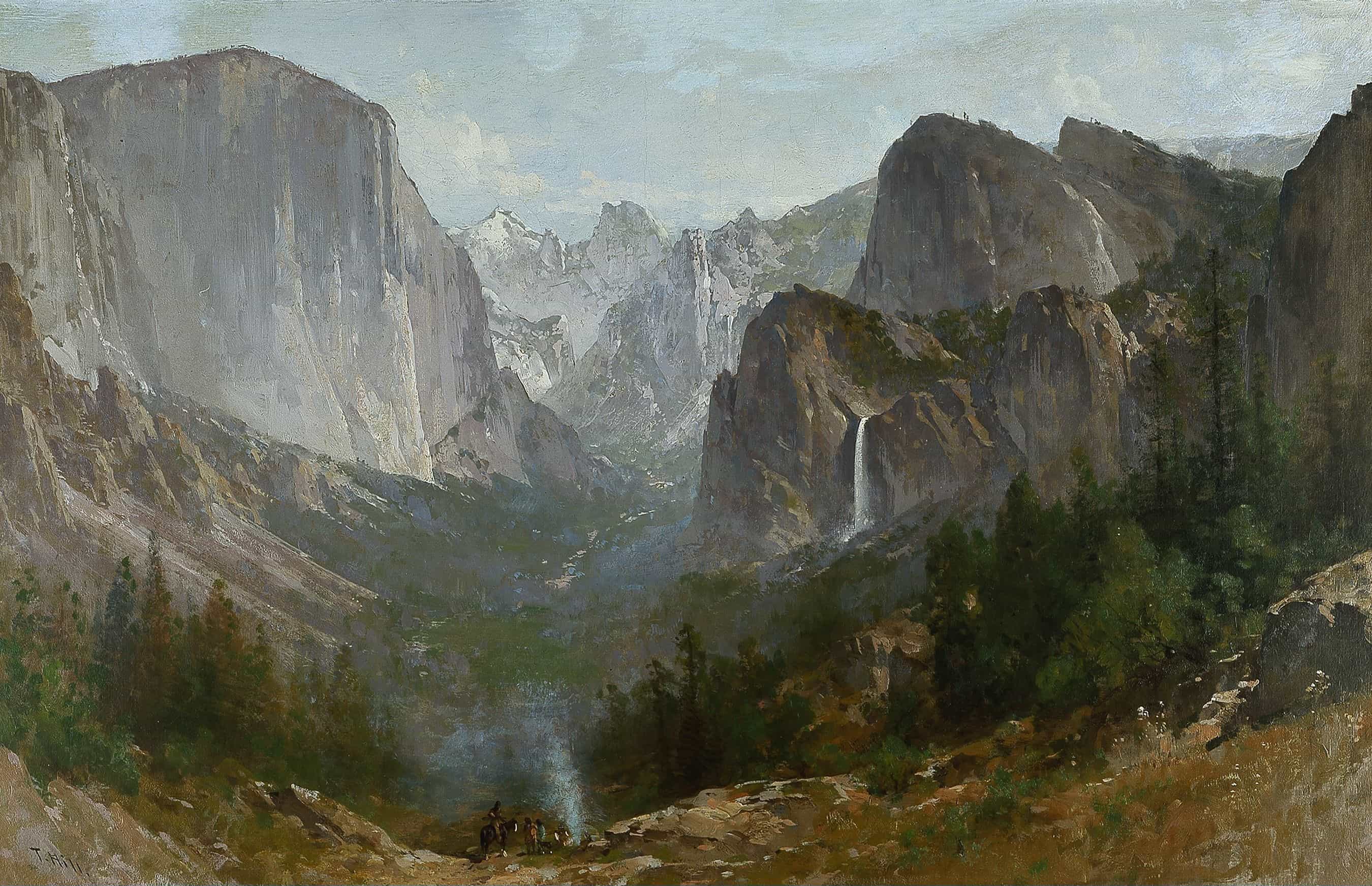 《ヨセミテ渓谷》 トーマス・ヒル 1885年